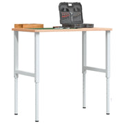 Banco da Lavoro 100x60x(71,5-98) cm Legno Faggio Rettangolare 3309704