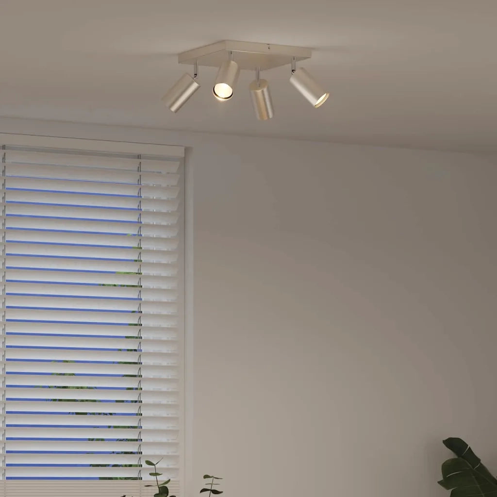 Faretto da soffitto Nichel 26 x 26 x 16 cm Metallo CFW4595992