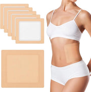 Kit di avvolgimento con olio di ricino per aiuto alla digestione e sonno - kit autoadesivo di cotone - allevia la costipazione - lavabile a mano - 5 pezzi .