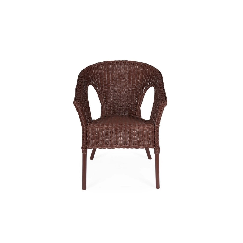 Bizzotto poltrona Ruby in rattan con intreccio in midollino cm 58 x 61 x 74h