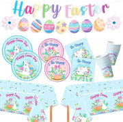 Set di decorazione di Pasqua per tavola - Tavolo coperto - Tavolo decorato - Decorazione di Pasqua - Decorazione di Pasqua per tavola - Set di tavolo per Pasqua - Easterunner