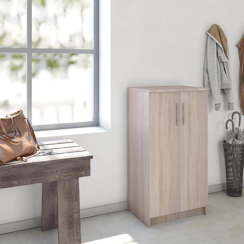 Mobile porta scarpe Dalia, Sonoma, 56 x 108 cm, adatto per riporre fino a 21 paia di scarpe