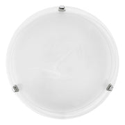 Plafoniera Contemporanea Salome Acciaio Cromo 1 Luce E27