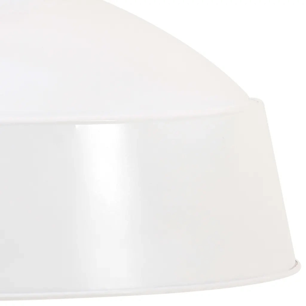 Lampada a Sospensione Industriale 58 cm Bianca E27 320832