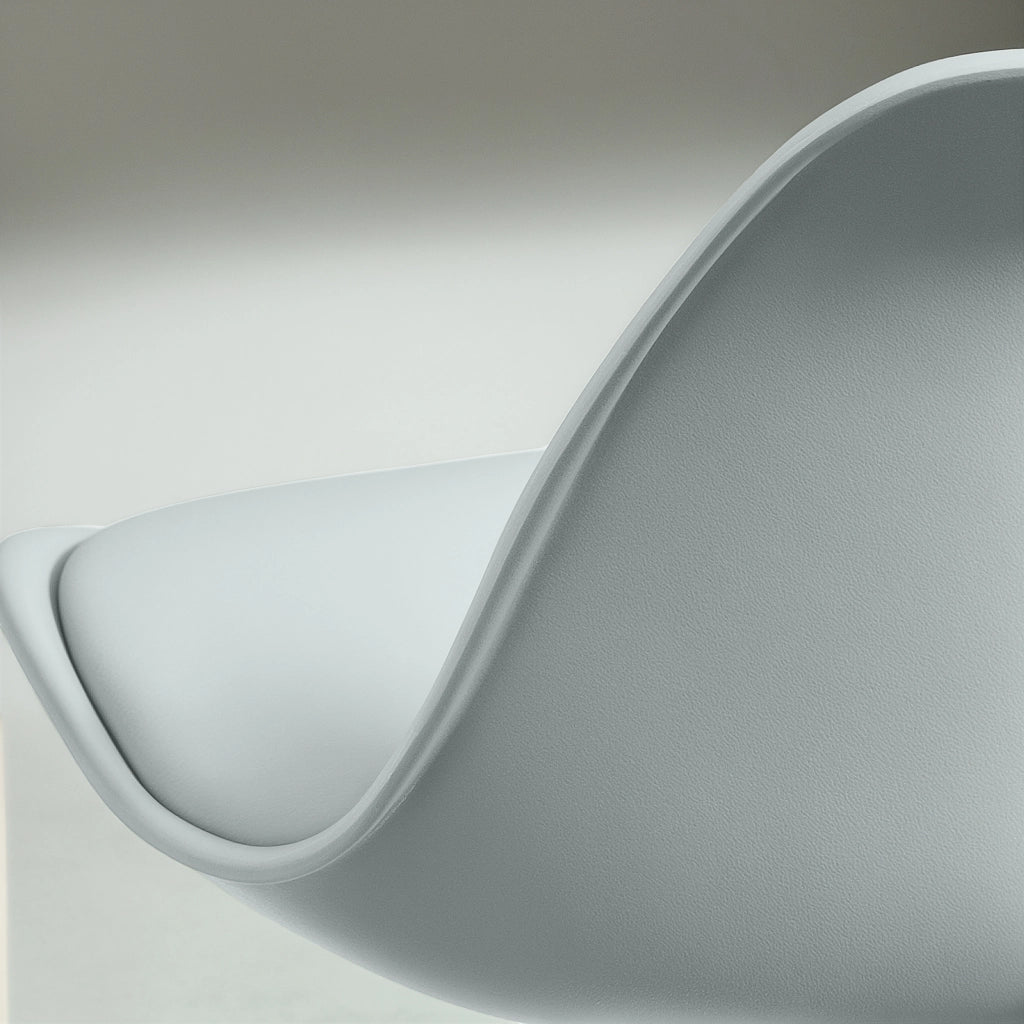 SGABELLO BAR Set da 2 pezzi Regolabile in altezza Grigio Ecopelle