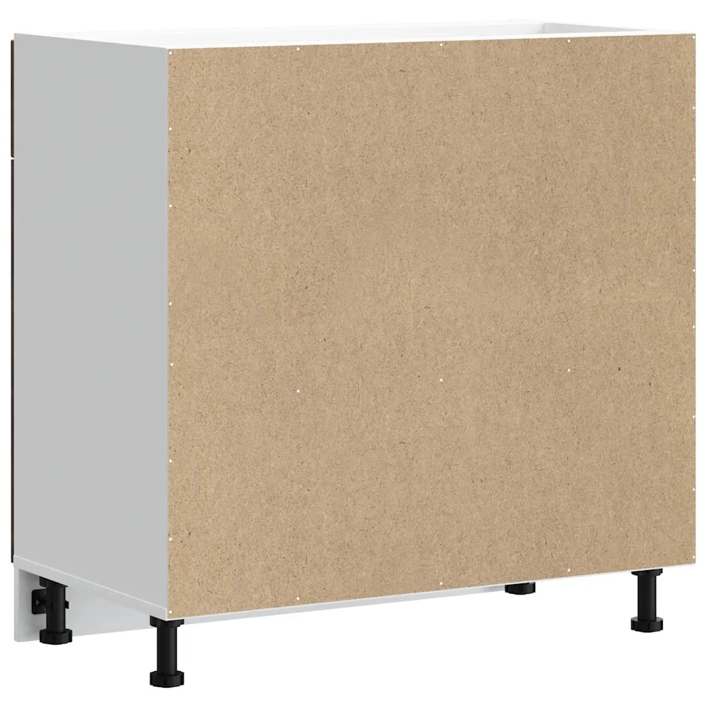 Base da Cucina Porto Rovere Fumo in Legno Multistrato 853982