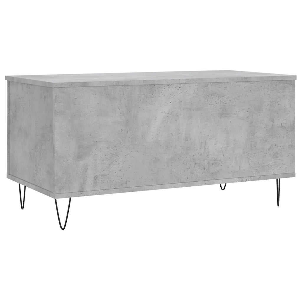 Tavolino Salotto-Tavolino da soggiorno-Tavolo Grigio Cemento 90x44,5x45 cm Legno Multistrato 750968