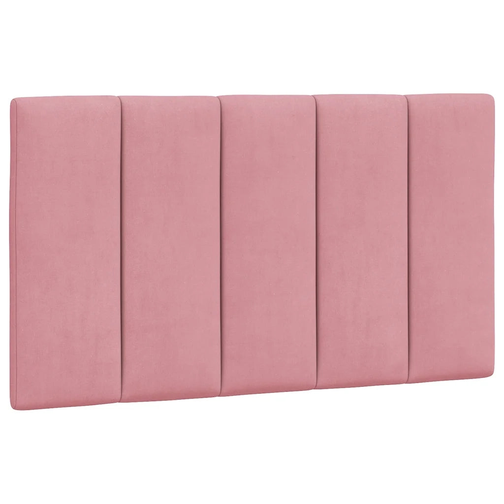 Letto con Materasso Rosa 90x200 cm in Velluto