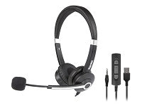 Ujs- cuffia business mic usb/jack - HHEADM-UJS