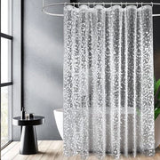 Douchegordijn Transparante - Acqua-Impermeabile EVA - Antibatterico e Antimuffa - 180x210 cm - Incluso 12 Anelli e Magnete di Peso