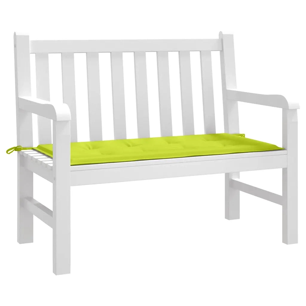 Cuscino per Panca Verde Brillante 120x50x4 cm in Tessuto Oxford