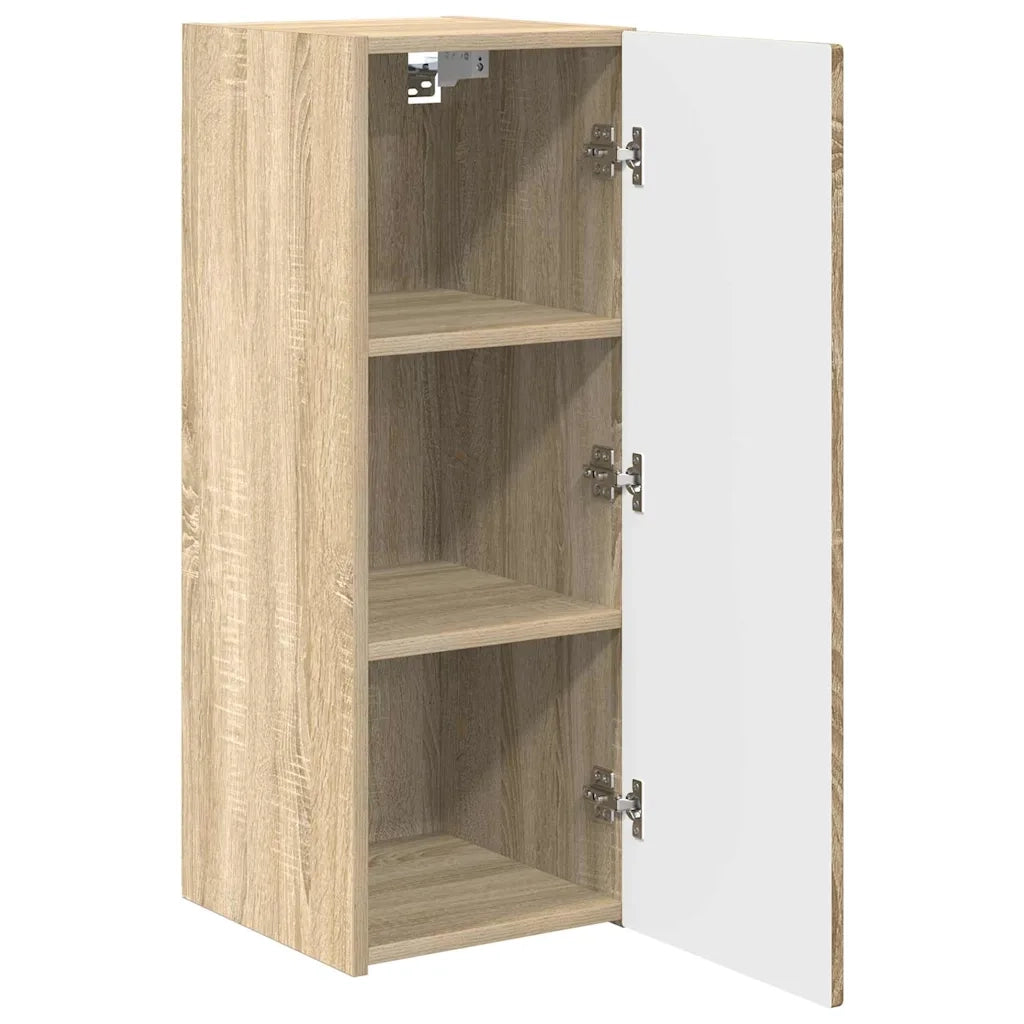 Mobile TV da parete 2 pz-Set di 2 Mobile TV a Muro-Credenza TV Sonoma 30 x 31 x 80 cm