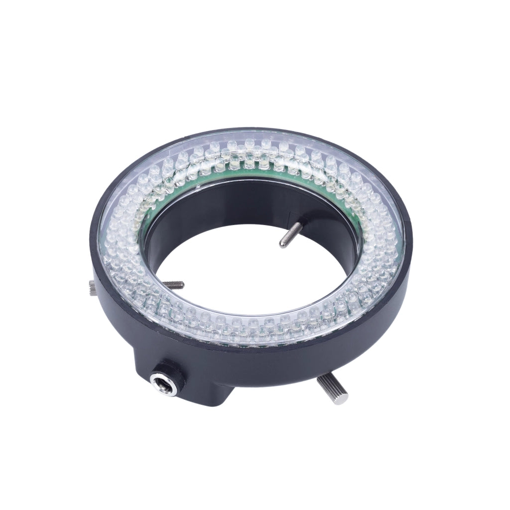 Illuminatore per Microscopio 144xLED – Regolabile con Dimmer | Diametro 60–95 mm