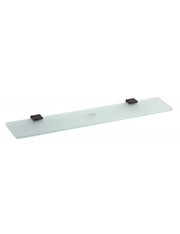 Mensola da parete NERO in ottone nero 60 x2 x5,9 cm