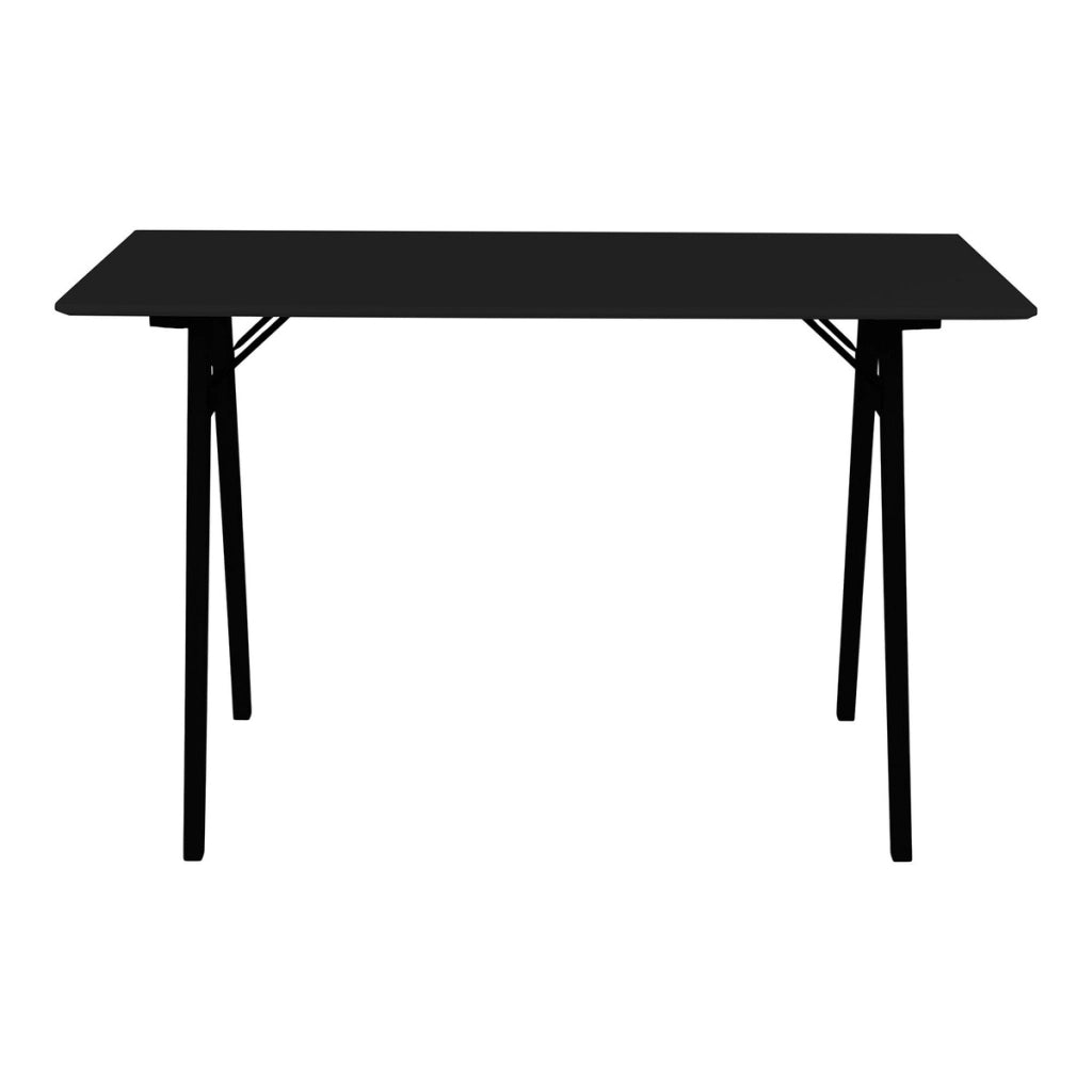 Scrivania Vojens, Nero, MDF, 60x120x75 cm