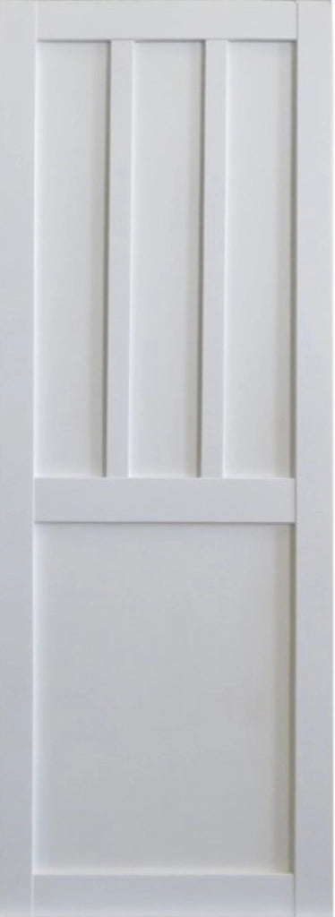 Porta scorrevole a 2 pannelli bianca per abiti con montanti H204 x L83