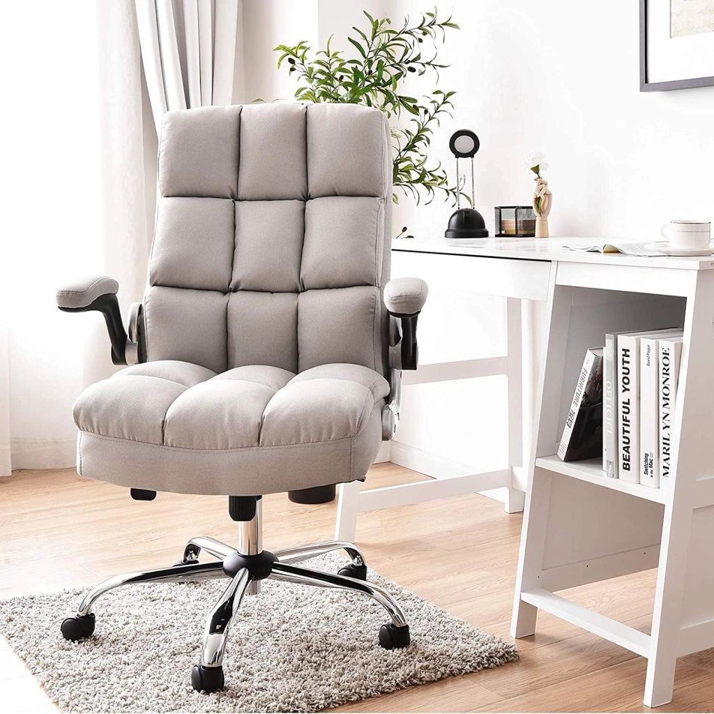 Sedia da ufficio per casa, beige