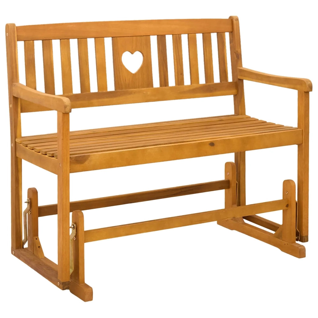 Panca Glider da Giardino Naturale 110 x 59 x 97 cm 42028087