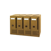 Cassetta Postale 4 Posti Bronzo