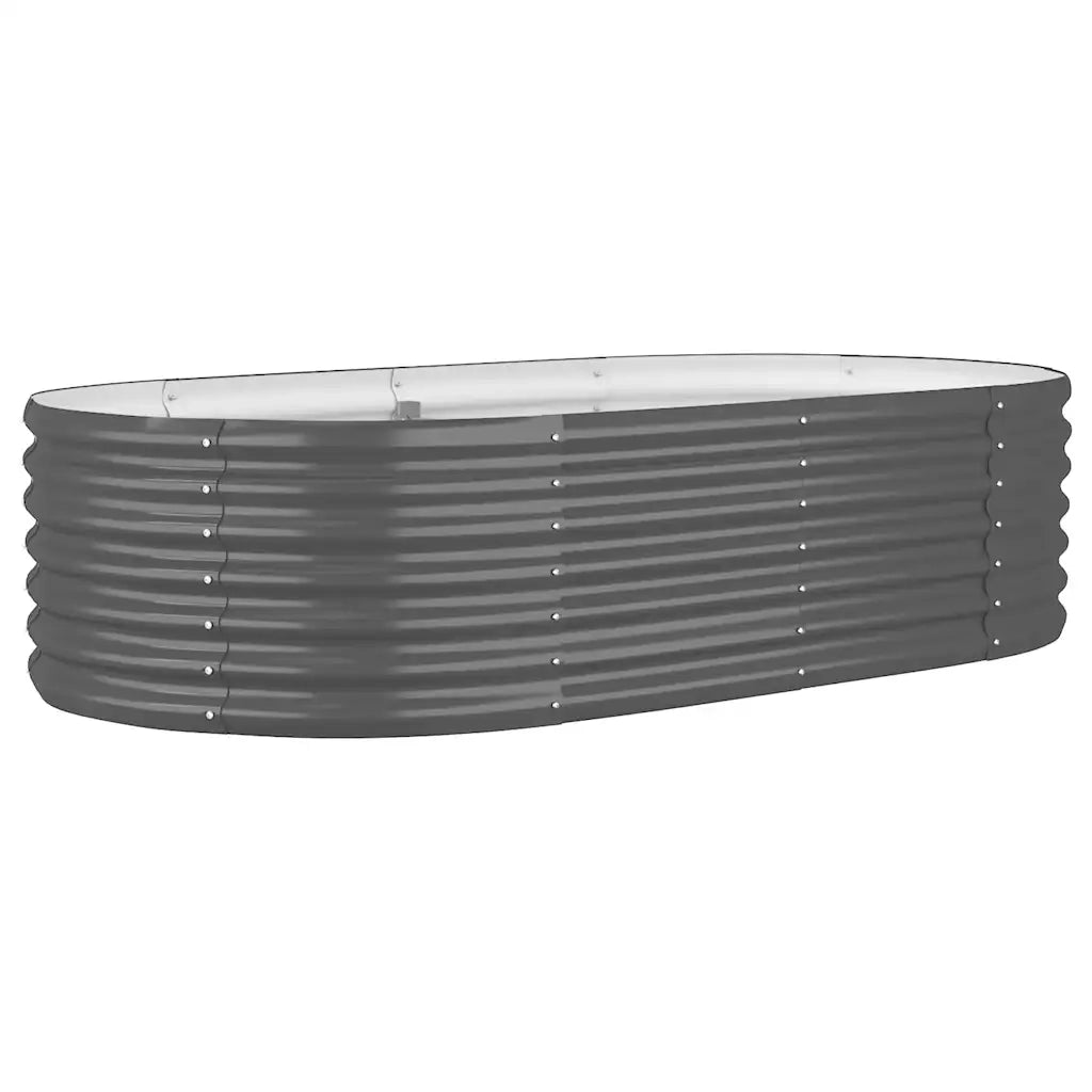 Letto da Giardino in Acciaio Zincato 152x80x36 cm Antracite 318916
