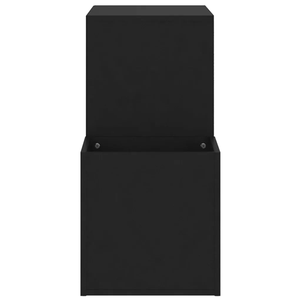 Scarpiera da Ingresso Nera 105x35,5x70cm in Legno Multistrato 808252