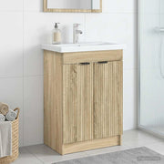 Mobiletto da bagno sotto il lavello Rovere Sonoma 890096