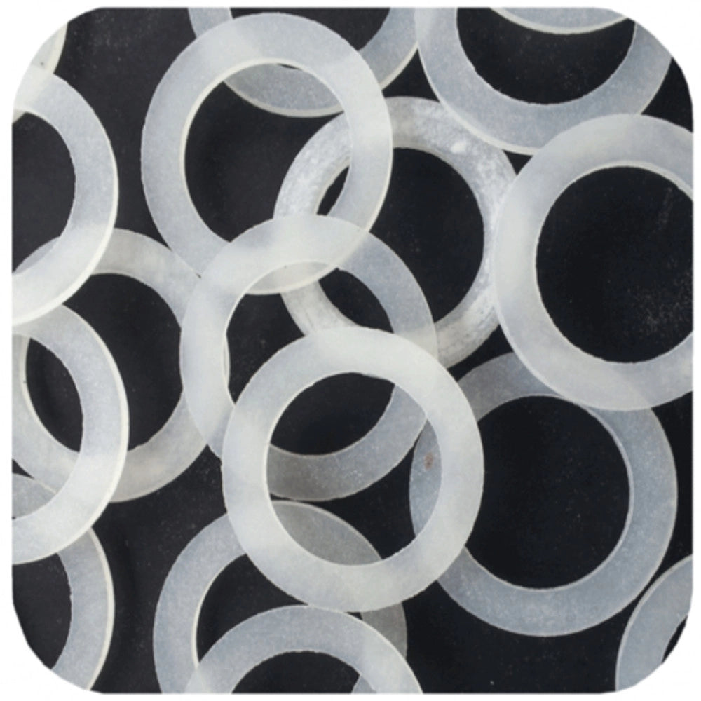 Trade Shop - Set 12 Pz Guarnizioni Silicone Trasparente Idraulica Sanitari Bagno Mis 3/4 -
