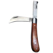 COLTELLO DA INNESTO DOPPIA LAMA MANICO LEGNO CARDINALE 16,5 cm - CARDINALEYPP