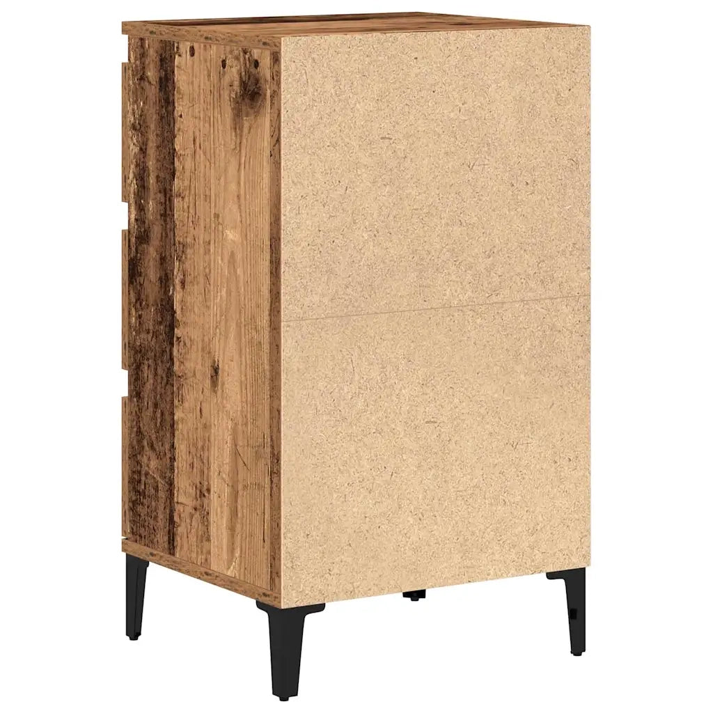 Comodino | Armadio da Notte | Mobiletto da notte con cassetto Legno vecchio 45 x 35 x 44 cm