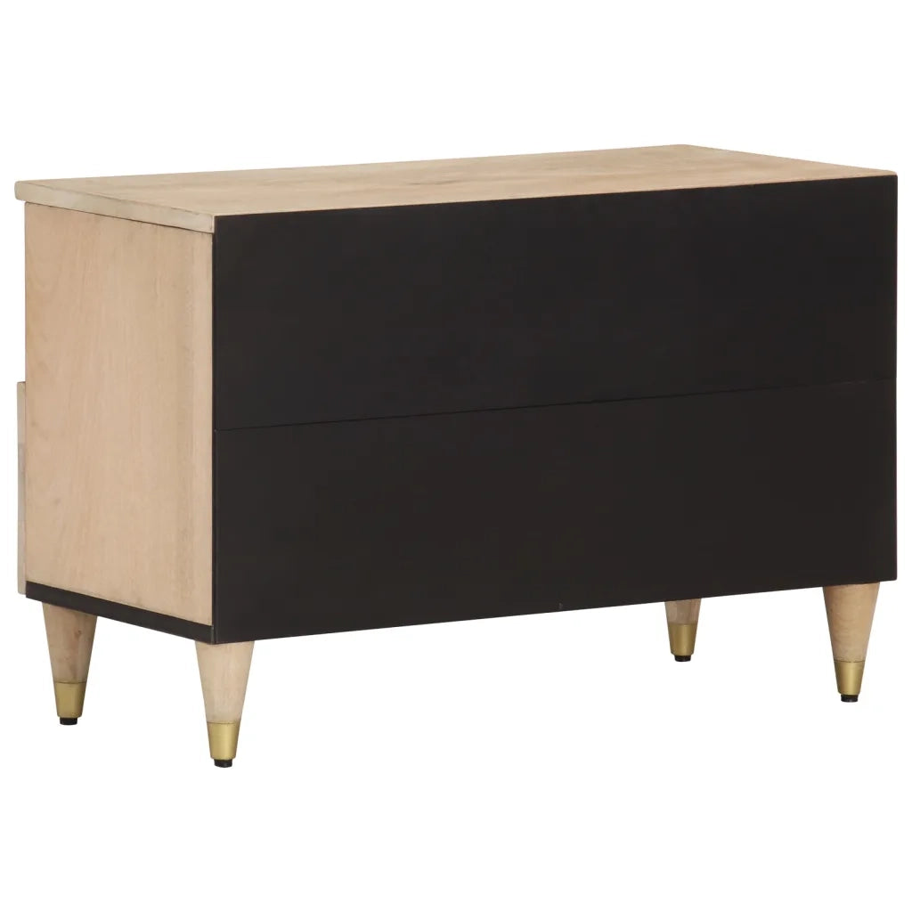Mobile Porta TV-Mobile per TV-Credenza TV 70x33x46 cm in Legno Massello di Mango 202218
