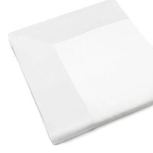 Set Lenzuola Matrimoniali Sopra Sotto e Federe Balza in Raso Mitera Diamante Bianco