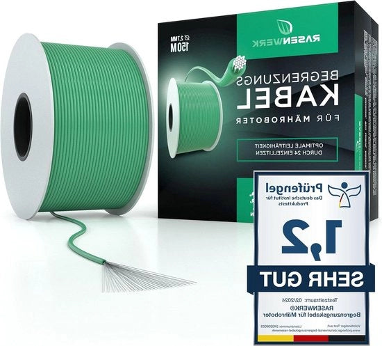 Cavo di limitazione universale per cesoie robotizzate con filo di rame flessibile di 27mm Ø, lunghezza 150m, Made in Germany