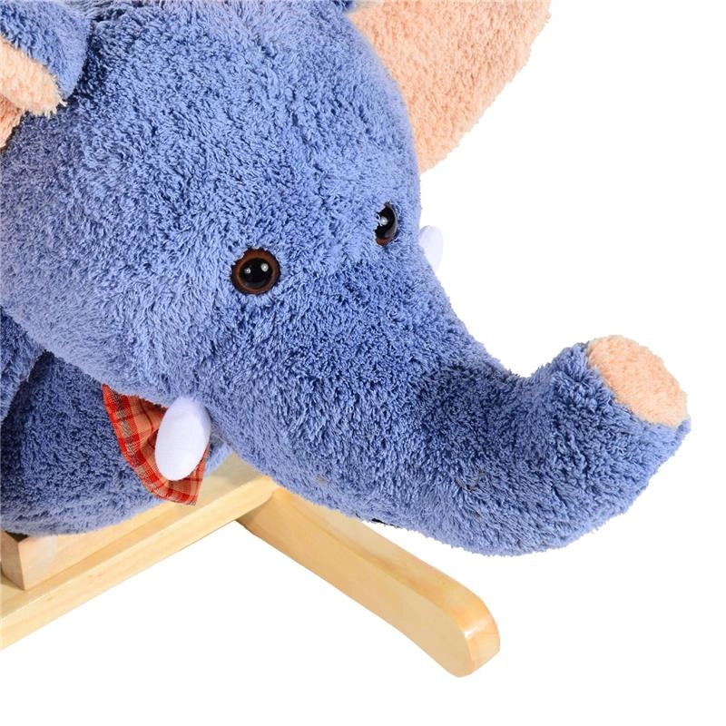 ELEFANTE A DONDOLO PER BAMBINI A FORMA DI ELEFANTE BLU