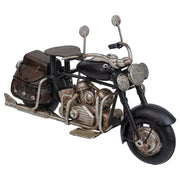Moto in metallo nero 18,5x8x10,5h