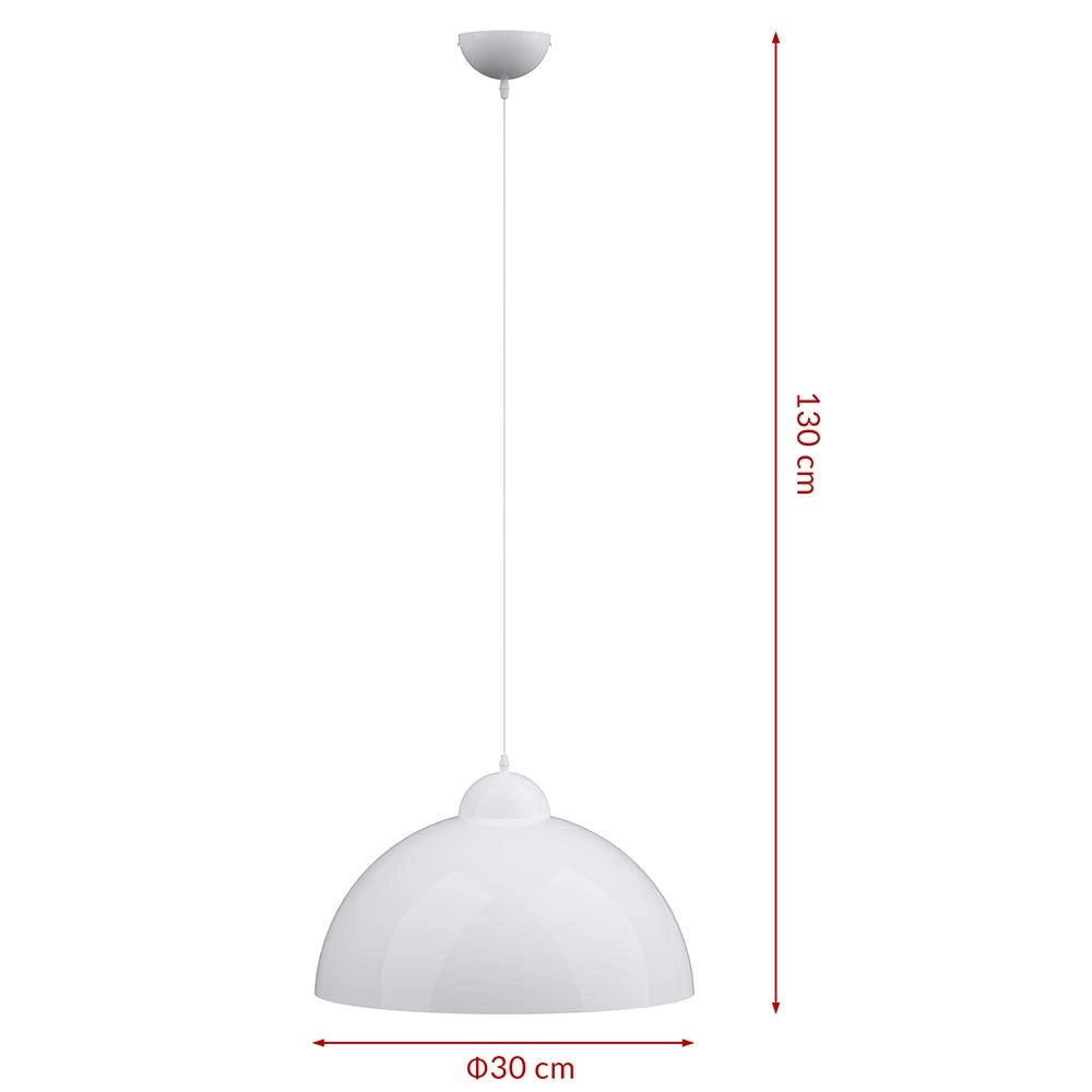 Lampadari Kit 2pz Sospensione Moderna Lampade per Snack Cucina 30cm Bianco Oro