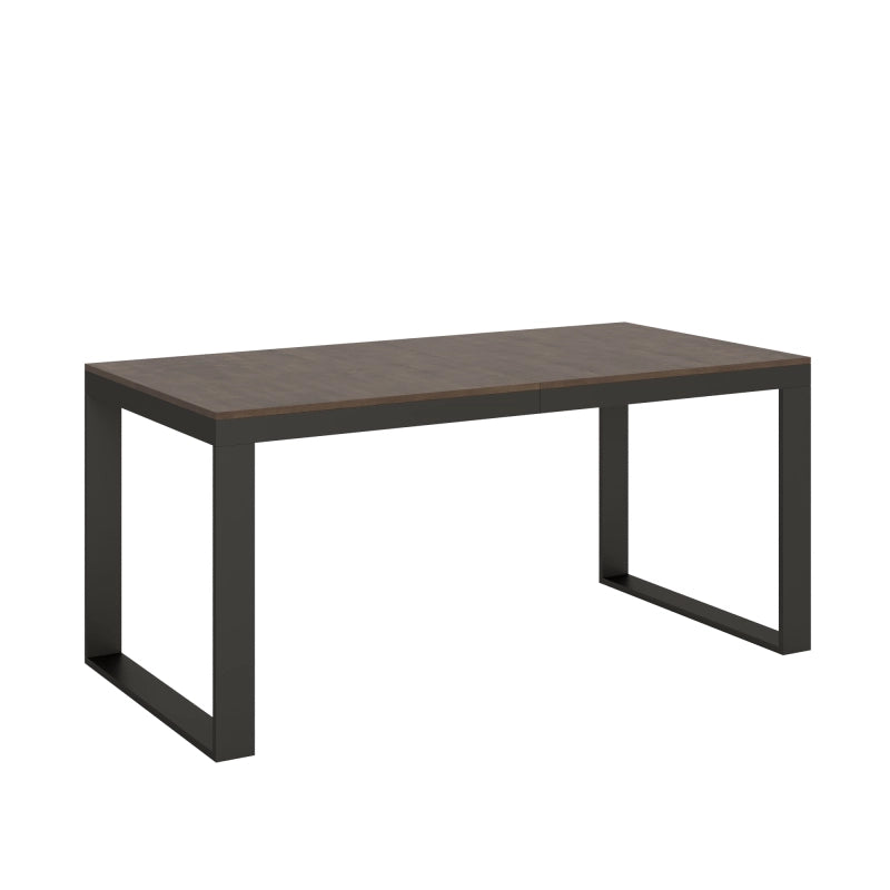 Tavolo allungabile 90x180/440 cm Tecno Evolution telaio Antracite - Noce