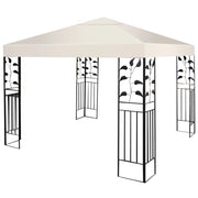 Telo Tetto ricambio per gazebo da sole 3x3m, Tessuto copertura superiore per gazebo Beige-Gazebo