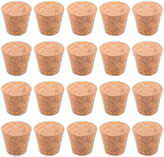 Corkstopperi 20 pezzi - Stopperi di ricambio - Dispositivi di chiusura adattabili - Multifunzionali - Per bottiglie di vino - Dimensioni 39 x 29 x 35 mm - Viti di chiusura