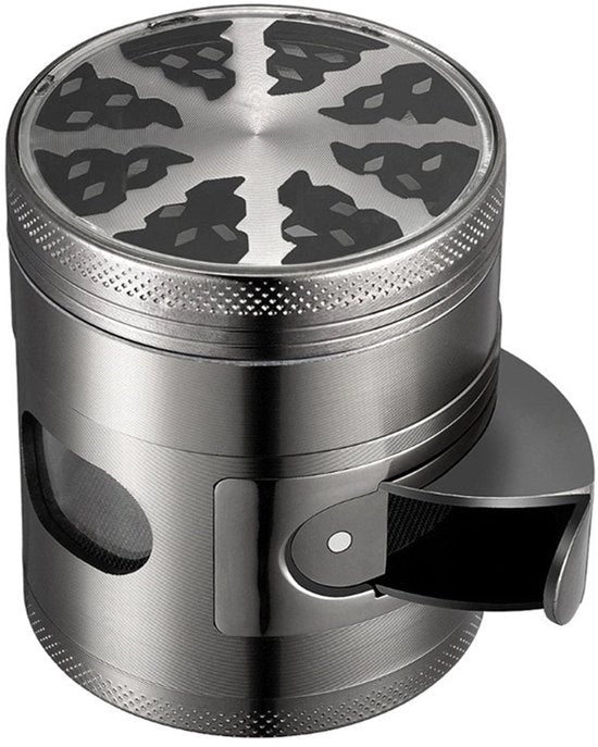 Macchina per macinare spezie in metallo - Manuale - Duratura e resistenza alla corrosione - Argento - Molitore portatile per caffè - Ideale per spezie.