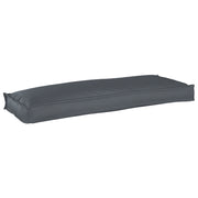 Cuscino per Panca Antracite 110x40x8 cm Tessuto Oxford