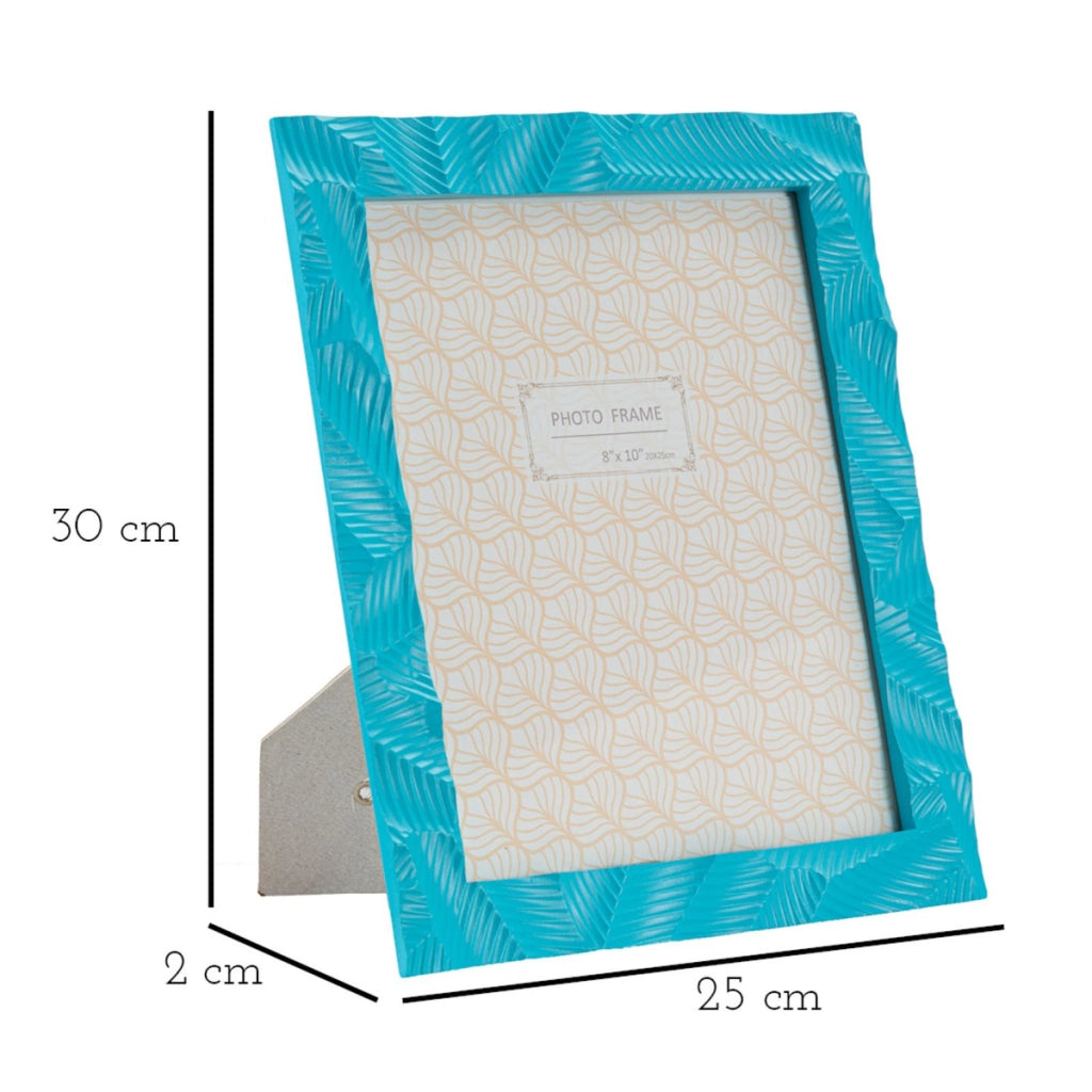 Portafoto Olistic 26, Blu, Poliresina, 25x2x30 cm