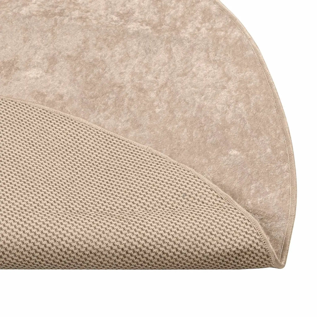 Runner Tappeto MARSA Beige 120 x 120 cm Poliestere e PVC
