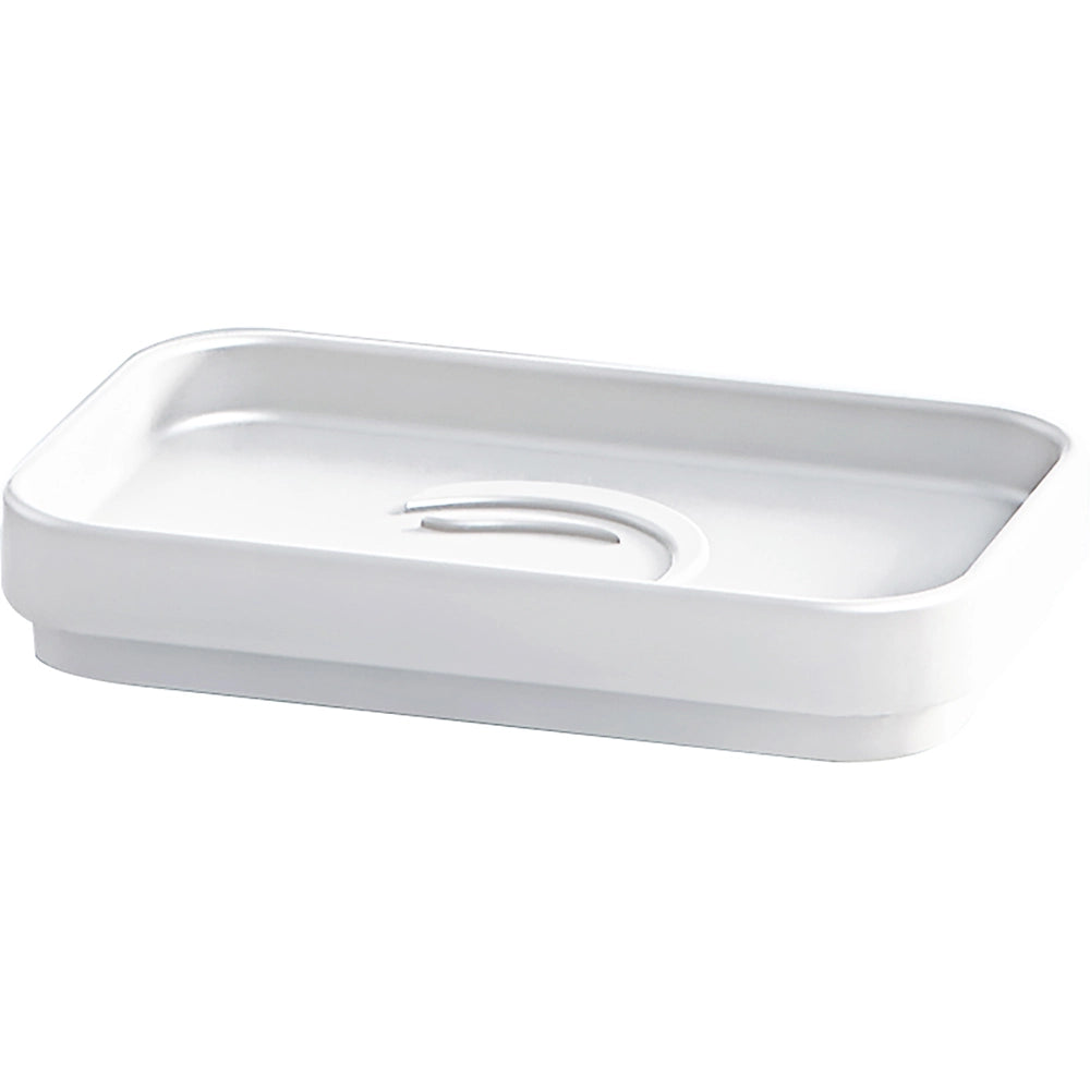 Set portaspazzolini, dosasapone e portasapone d' appoggio Gedy linea Seventy bianco