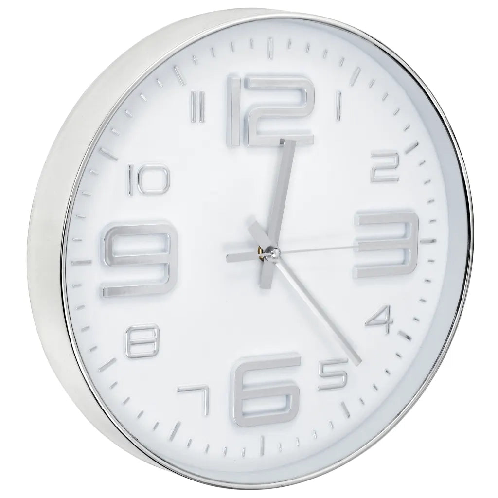 Orologio da Parete 30 cm Argento CFW6631635