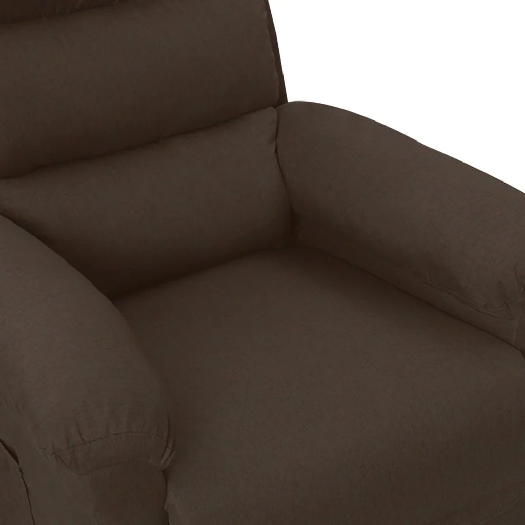 Poltrona Massaggiante Elettrica Marrone scuro in Tessuto cod mxl 31697
