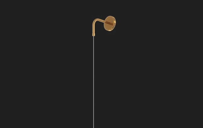 APPLIQUE OTTONE SAT. 1 LUCE VETRO BRONZO 1194OS-A-BR