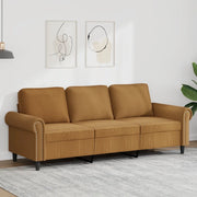 Divano a 3 Posti Marrone 180 cm in Vellutocod mxl 86740