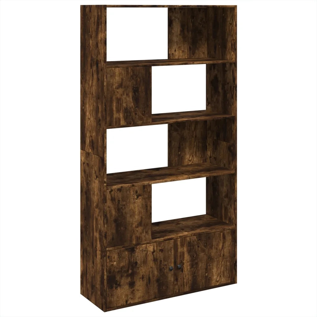 Libreria Rovere Fumo 100x36x189 cm in Legno Multistrato 3295328