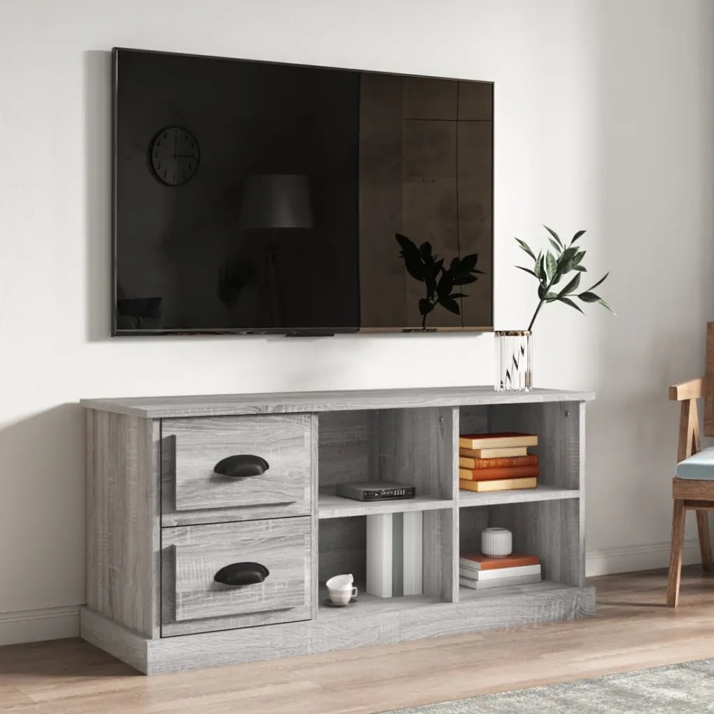 Mobile TV | Armadietto TV | Mobile Porta TV Grigio Sonoma 102x35,5x47,5cm Legno Multistrato