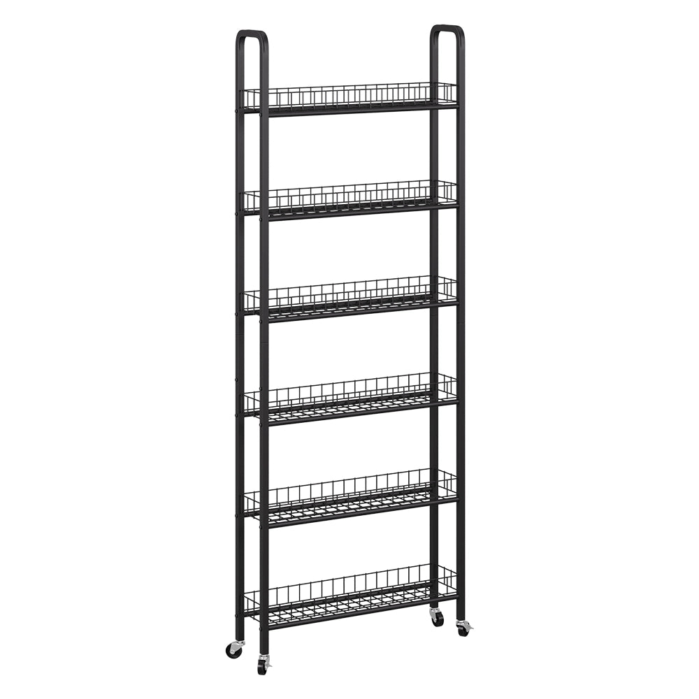 Vicco Piedistallo mobile Nero 58 x 15 cm con 6 scomparti